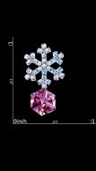 Picture of First Class Swarovski Element Zine-Alloy Stud 