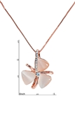 Picture of Three-Dimensional Rose Gold Plated Small 2 Pieces Jewelry Sets