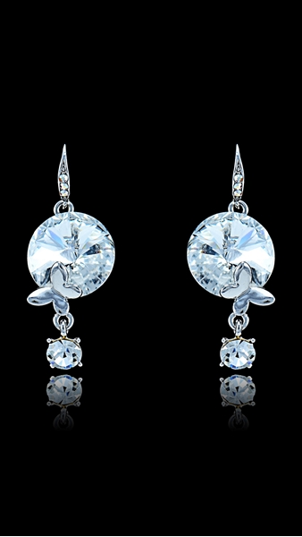 Picture of Diversified Zinc-Alloy Swarovski Element Drop & Dangle