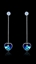 Show details for Amazing Platinum Plated Colourful Drop & Dangle