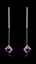 Show details for Beautiful Shaped Swarovski Element Pink Drop & Dangle