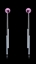 Show details for Best China Platinum Plated Pink Drop & Dangle