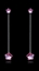 Show details for Three-Dimensional Platinum Plated Zinc-Alloy Drop & Dangle