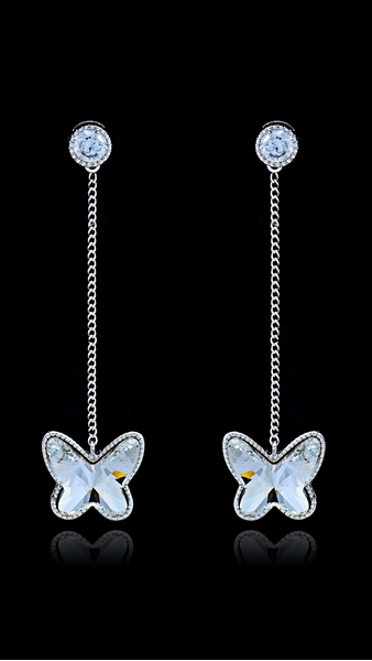 Picture of High Profitable Zinc-Alloy Platinum Plated Drop & Dangle