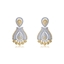 Show details for Odm Micro Pave Multi-Tone Plated Drop & Dangle