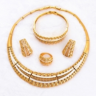 Picture of Romantic  Dubai Style Big 4 Pieces Jewelry Sets