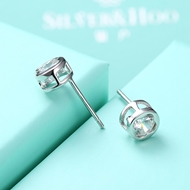 Picture of Charming White Platinum Plated Stud 