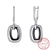 Picture of Trendy Black Platinum Plated Drop & Dangle