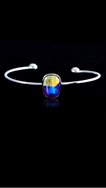 Picture of Gorgeous Swarovski Element Single Stone Bangles