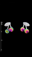 Show details for Mainstream Of  Swarovski Element Platinum Plated Stud  Show details for Mainstream Of  Swarovski Element Platinum Plated Stud