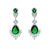 Picture of Green Cubic Zirconia Dangle Earrings 1JJ042408E