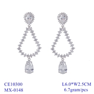 Picture of Cubic Zirconia White Dangle Earrings 1JJ042438E