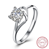 Picture of Discount Platinum Plated White Fashion Rings