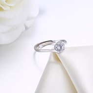 Picture of Charming White Platinum Plated Fashion Rings