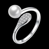 Picture of Beauteous Platinum Plated White Fashion Rings