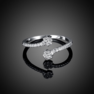 Picture of Hot Selling Platinum Plated White Fashion Rings