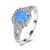 Picture of Online Blue Platinum Plated Fashion Rings