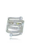 Picture of New Step Platinum Plated Brass Fashion Rings