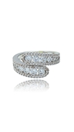 Picture of Touching And Meaningful Platinum Plated Small Fashion Rings