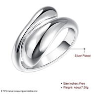 Picture of The Youthful And Fresh Style Of Platinum Plated White Fashion Rings