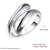 Picture of The Youthful And Fresh Style Of Platinum Plated White Fashion Rings