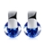 Picture of Trendiest Styled White Champagne Gold Plated Huggies Earrings