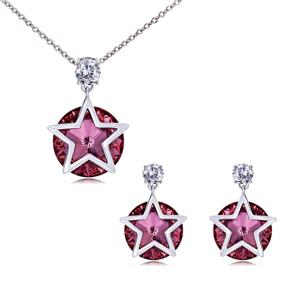 Picture of Romantic  Swarovski Element Daily 2 Pieces Jewelry Sets