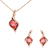 Picture of Zinc Alloy Artificial Crystal Necklace And Earring Sets 2YJ053598S