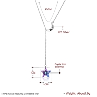 Picture of Small Star Short Chain Necklaces 3LK053638N