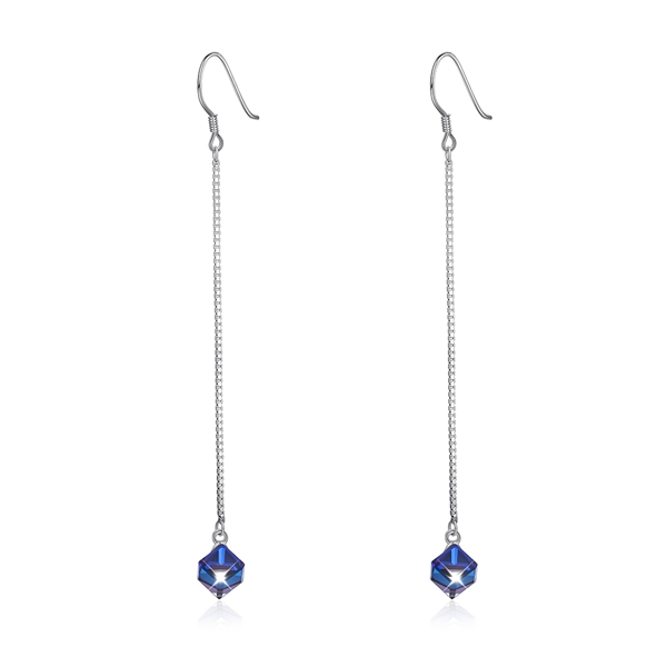 Picture of  Swarovski Element Simple Dangle Earrings 3LK053689E