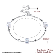 Picture of Simple Swarovski Element Link & Chain Bracelets 3LK053741B