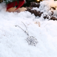 Picture of Cubic Zirconia Holiday Pendant Necklaces 3LK053773N