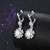 Picture of  925 Sterling Silver Cubic Zirconia Dangle Earrings 3LK053880E