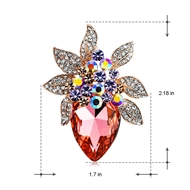 Picture of Casual Artificial Crystal Brooches 2YJ053981