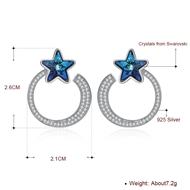 Picture of  Star Simple Dangle Earrings 3LK054370E