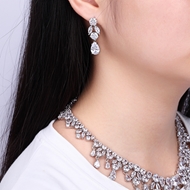 Picture of Cubic Zirconia Luxury Necklace And Earring Sets 1JJ054501S