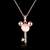 Picture of Hypoallergenic Rose Gold Plated White Pendant Necklace with Easy Return