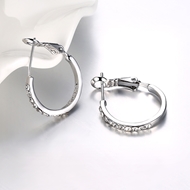 Picture of New Season White Cubic Zirconia Small Hoop Earrings with SGS/ISO Certification