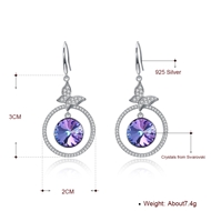 Picture of Good Quality Swarovski Element Classic Dangle Earrings