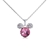 Picture of Zinc Alloy Purple Pendant Necklace As a Gift