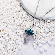 Picture of New Season Blue Swarovski Element Pendant Necklace with SGS/ISO Certification