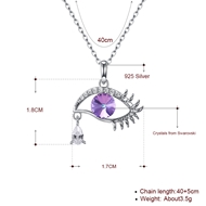 Picture of Classic Purple Pendant Necklace with Wow Elements