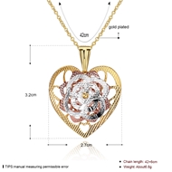 Picture of Great Value Multi-tone Plated Small Pendant Necklace