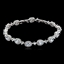 Show details for Distinctive White Copper or Brass Tennis Bracelet with Low MOQ
