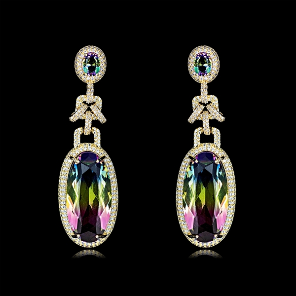 Picture of Most Popular Cubic Zirconia Medium Drop & Dangle Earrings