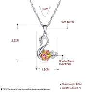 Picture of Good Quality Swarovski Element Colorful Pendant Necklace