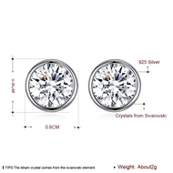 Picture of Delicate Small Swarovski Element Stud Earrings