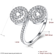 Picture of Shop Platinum Plated Casual Fashion Ring with Wow Elements