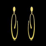 Picture of Low Cost Zinc Alloy Big Dangle Earrings with Low Cost