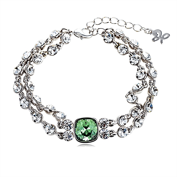 Picture of Hot Selling Platinum Plated Fashion Fashion Bracelet from Top Designer